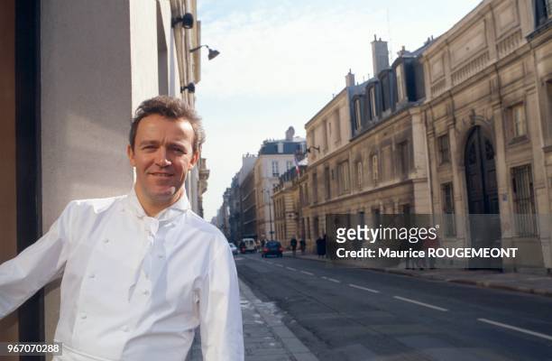 Chef of "L'Arpège", restaurant located rue de Varenne in the 7th district of Paris. 19960226 Alain PASSARD, chef cuisinier de "L'Arpège", restaurant...