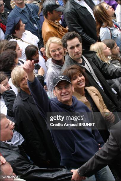 Michel Fugain and wife Stephanie.