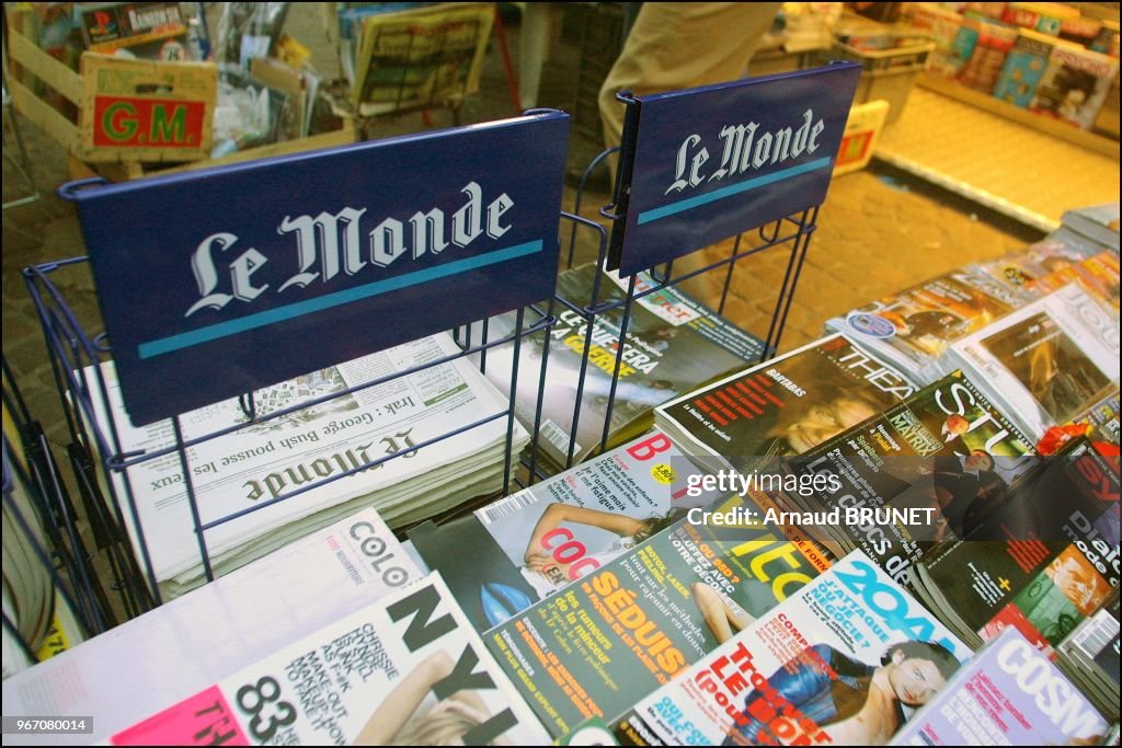 Headquarter of "Le Monde" newspaper in Paris.