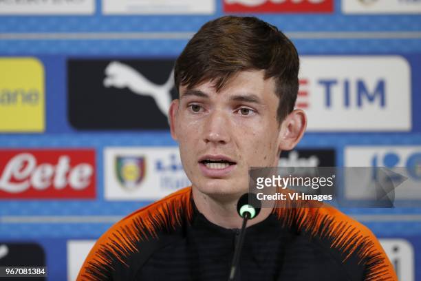 Marten de Roon of Holland during a training session prior to the International friendly match between Italy and The Netherlands at Allianz Stadium on...