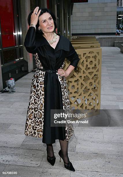 Paloma Picasso attends the Paloma Picasso Sydney In-store cocktail event at Tiffany & Co Castlereagh Street on February 15, 2010 in Sydney, Australia.