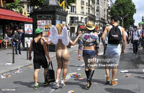 Defile annuel de la 'Marche des Fiertes' qui s'est d'abord appelee Gay Pride, puis la Lesbian and Gay Pride, puis LGBT Pride pour finalement...