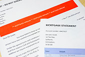 Bank letter informing customer of Mortgage Arrears and repossession  with statement showing 