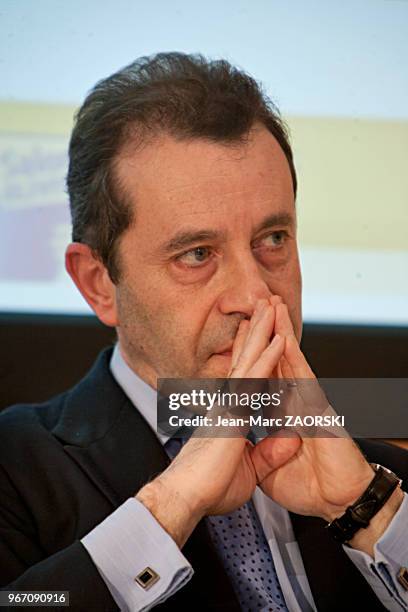 Bruno Racine, haut fonctionnaire, président de la Bibliothèque Nationale de France de 2007 à 2016, le 15 mars 2008, Paris, France.