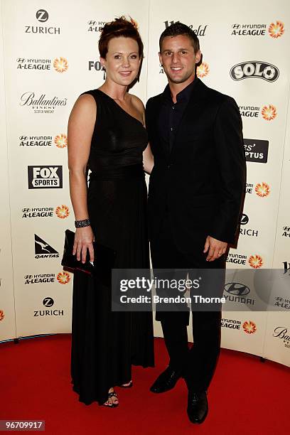 Jason Culina and Terry Culina arrive for the 2010 A-League Awards at The Ivy on February 15, 2010 in Sydney, Australia.