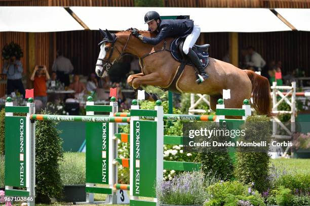 Michael CRISTOFOLETTI of Italy, riding BELONY during Rolex Grand Prix Piazza di Siena on May 27, 2018 in Villa Borghese Rome, Italy.