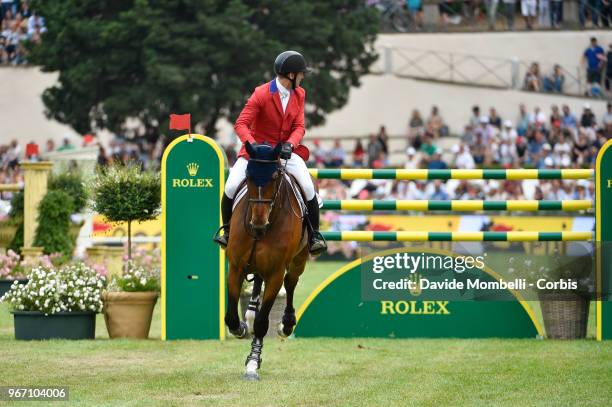 McLain WARD of United States of America, riding HH Azur during the Rolex Grand Prix Piazza di Siena in Villa Borghese on May 27, 2018 in Rome, Italy.
