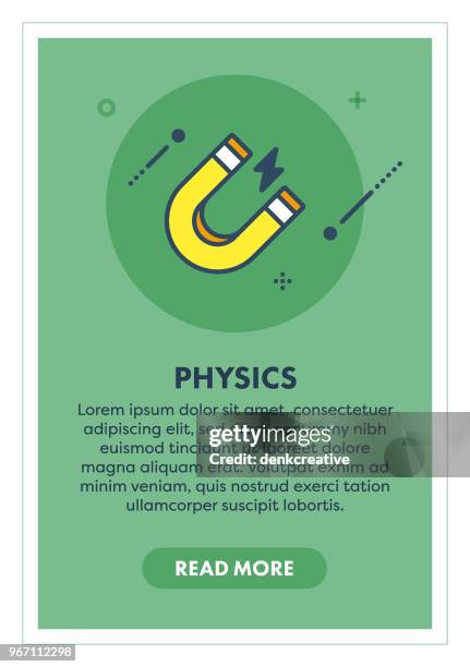 physics concept banner - force field stock illustrations