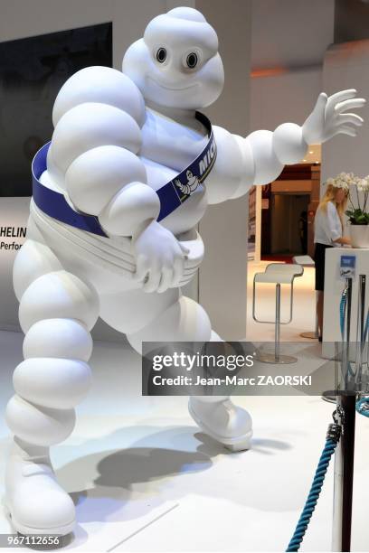 View of Michelin Bibendum at the Paris Motor Show, in Paris in France on September 27, 2012.