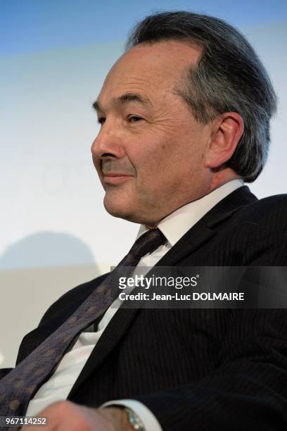 Gilles Keppel à l'Ecole des Mines, sous l'égide de l'Institut Montaigne lors d'aun débat sur le thème 'La France face au terrorisme' le 26 janvier...