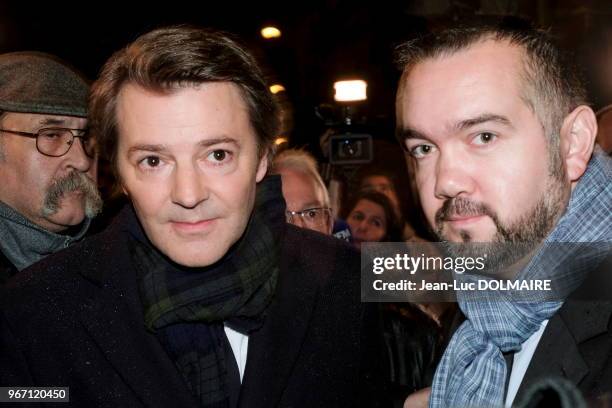 François BAROIN au QG de campagne de Nicolas Sarkozy le 20 novembre 2016, rue de L'Université à Paris, France.