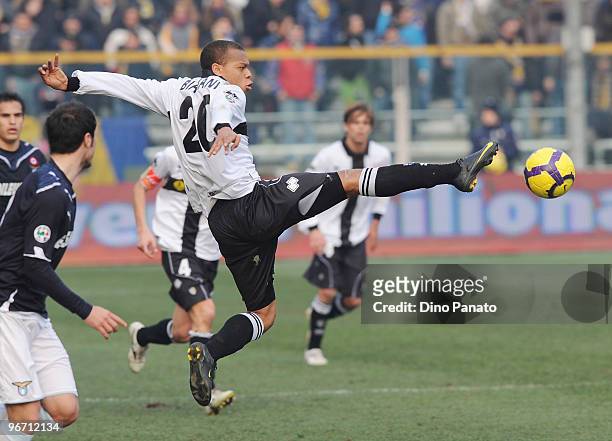 Jonathan Biabiany of Parma during the Serie A match between Parma FC and SS Lazio at Stadio Ennio Tardini on February 14, 2010 in Parma, Italy.