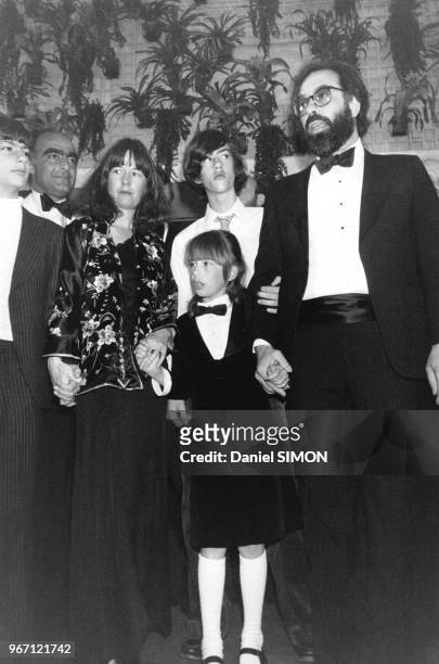 Francis Ford Coppola avec ses enfants le 19 mai 1979 au festival de Cannes, France.