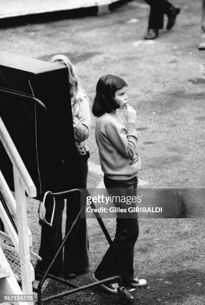 Stéphanie de Monaco, le 16 novembre 1974 à la fête foraine de Monte Carlo, Monaco.