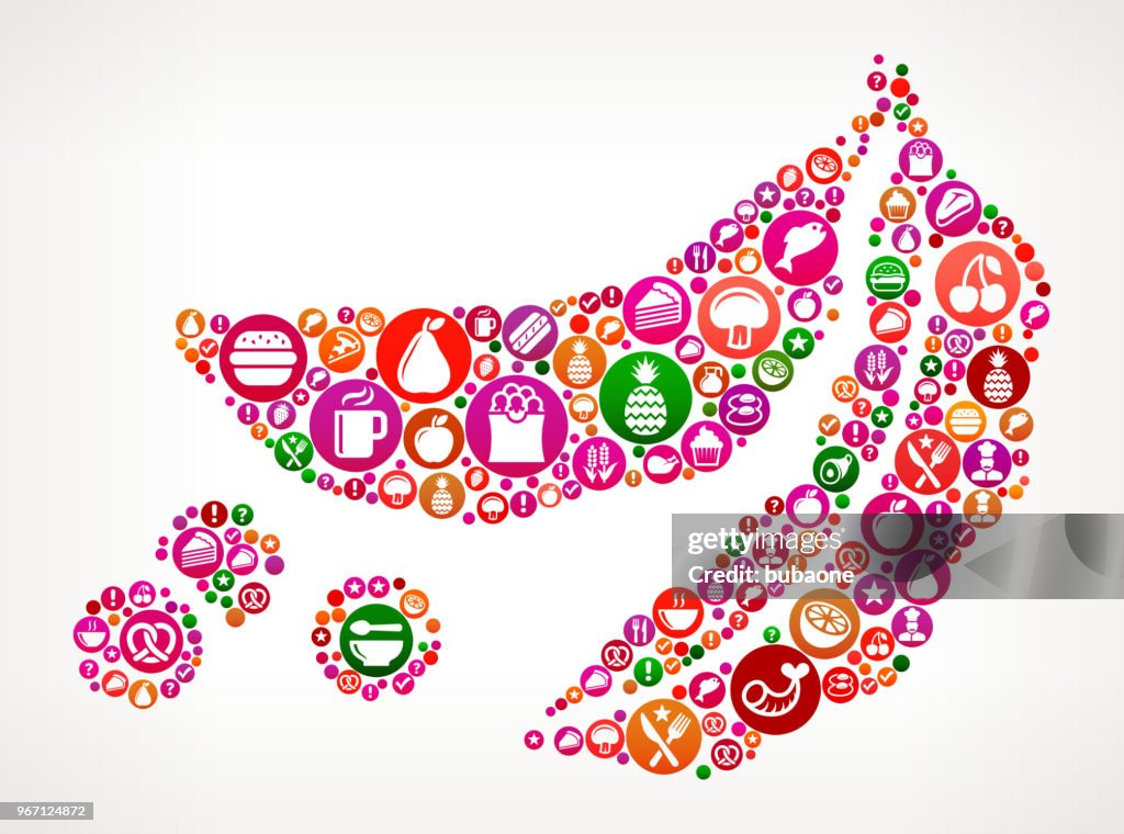 Peas Food and Diet Vector Icon Background