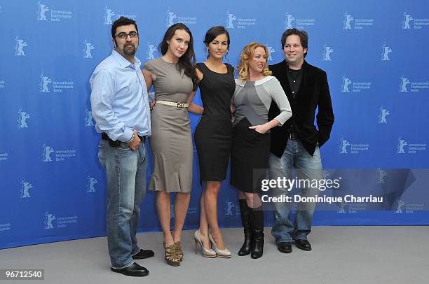 Producer Kia Jam, actresses Anna Anissimova, Camilla Belle, Virginia Madsen and director Trent Cooper attend the 'Father Of Invention' Photocall...