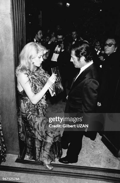 Catherine Deneuve et Marcello Mastroianni au 41ème Gala de l'Union des Artistes le 22 juin 1974 à Paris, France.