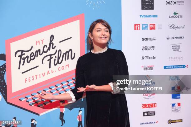 Emma de Caunes pendant la cérémonie d?ouverture du 6ème 'My French Film Festival' à la Tour Eiffel le 17 janvier 2016, Paris, France. .