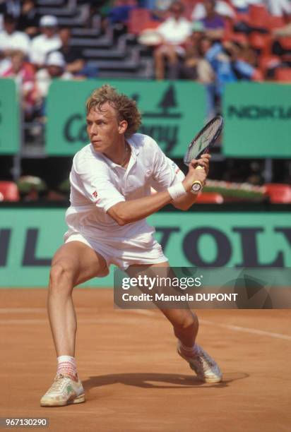 Jonas Svensson lors de l'Open de Monte-Carlo le 29 avril 1990 à Monaco.