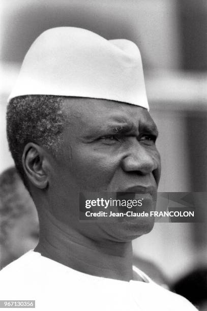 Le premier Président de la République de Guinée, Ahmed Sékou Touré, le 22 juillet 1978 en Guinée.