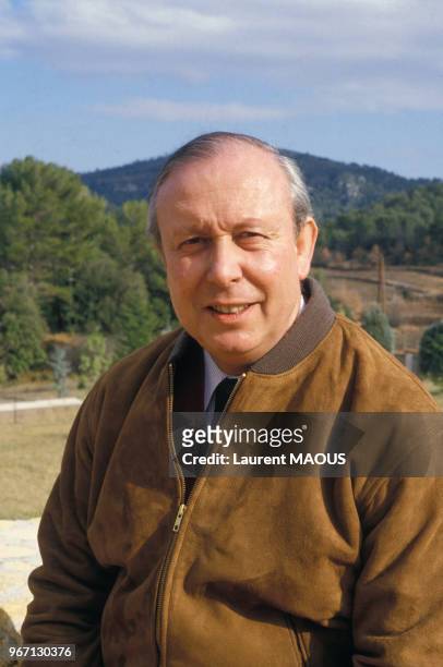 Portrait de Jean-Claude Gaudin le 14 février 1986 à Marseille, France.