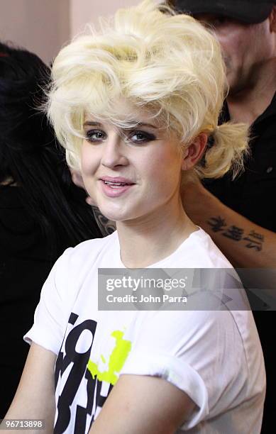 Kelly Osbourne backstage at Betsey Johnson Fall 2010 during Mercedes-Benz Fashion Week at the Altman Building on February 14, 2010 in New York City.