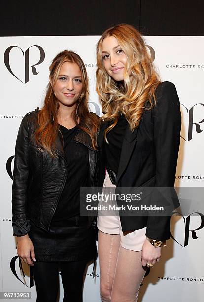Fashion designer Charlotte Ronson and TV personality Whitney Port attends the Charlotte Ronson Fall 2010 during Mercedes-Benz Fashion Week at Bryant...