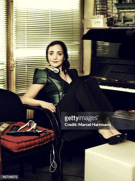 Actress Dominique Blanc poses at a portrait session for Paris Match in Paris on January 20, 2010.