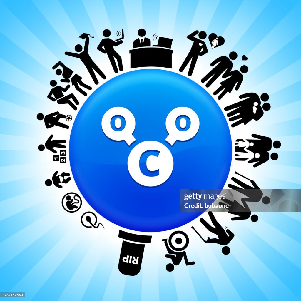 CO2 Chemical Lifecycle Stages of Life Background