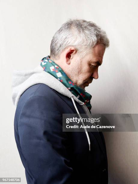 Filmmaker Stéphane Brizé is photographed for Gala Croisette, on May, 2018 in Cannes, France. . .