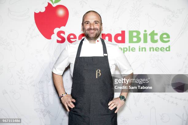 George Calombaris attends the SecondBite Waste Not Want Not Gala at Melbourne Cricket Ground on June 4, 2018 in Melbourne, Australia.