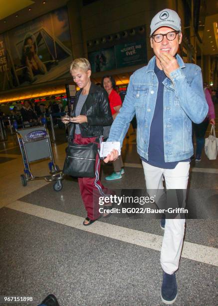 Michael Keaton is seen at Los Angeles International Airport on June 03, 2018 in Los Angeles, California.