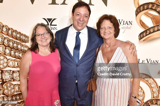 Terry Adams, Eddie LeVIan and Brenda Dubia attend the Le Vian 2019 Red Carpet Revue on June 3, 2018 in Las Vegas, Nevada.