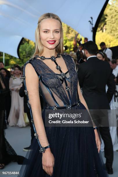 Natasha Poly during the amfAR Gala Cannes 2018 at Hotel du Cap-Eden-Roc on May 17, 2018 in Cap d'Antibes, France.