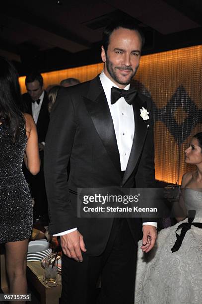Designer Tom Ford attends the Weinstein Company Golden Globes after party co-hosted by Martini held at BAR 210 at The Beverly Hilton Hotel on January...
