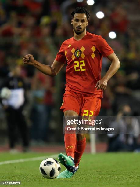 Nacer Chadli of Belgium during the International Friendly match between Belgium v Portugal at the Koning Boudewijnstadion on June 2, 2018 in Brussel...