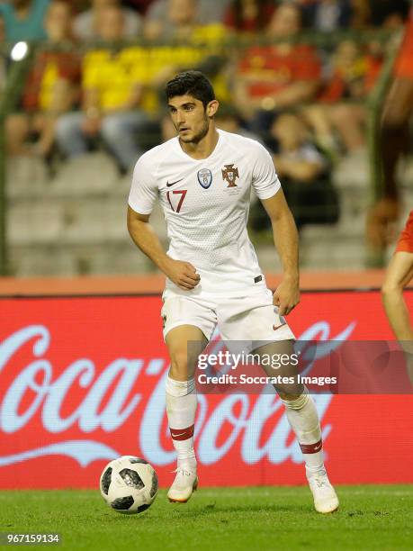 Goncalo Guedes van Portugal during the International Friendly match between Belgium v Portugal at the Koning Boudewijnstadion on June 2, 2018 in...