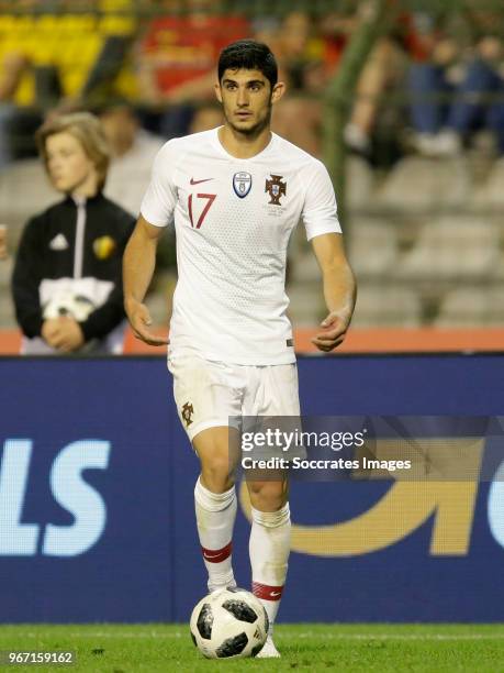 Goncalo Guedes van Portugal during the International Friendly match between Belgium v Portugal at the Koning Boudewijnstadion on June 2, 2018 in...