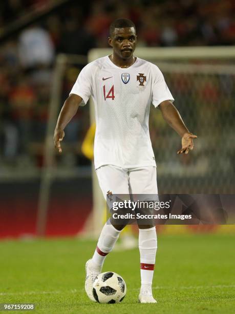 William Carvalho of Portugal during the International Friendly match between Belgium v Portugal at the Koning Boudewijnstadion on June 2, 2018 in...