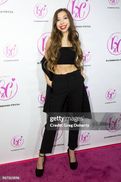 Lulu Lambros attends the Bianca And Chiara D'Ambrosio Celebrate Their 13th Birthday Party at The Beverly Hilton Hotel on June 3, 2018 in Beverly...