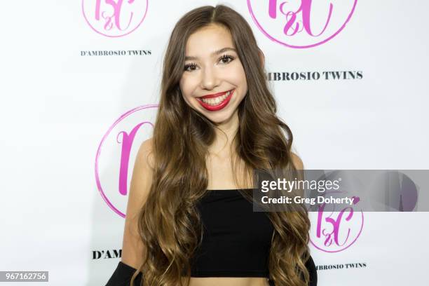 Lulu Lambros attends the Bianca And Chiara D'Ambrosio Celebrate Their 13th Birthday Party at The Beverly Hilton Hotel on June 3, 2018 in Beverly...
