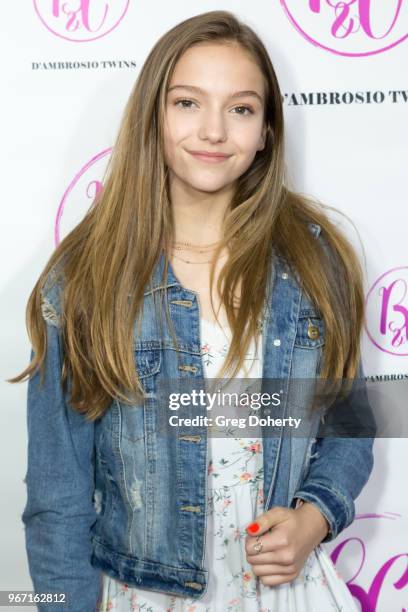 Jayden Bartels attends the Bianca And Chiara D'Ambrosio Celebrate Their 13th Birthday Party at The Beverly Hilton Hotel on June 3, 2018 in Beverly...