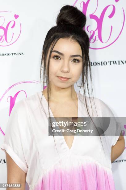 Laura Krystine attends the Bianca And Chiara D'Ambrosio Celebrate Their 13th Birthday Party at The Beverly Hilton Hotel on June 3, 2018 in Beverly...