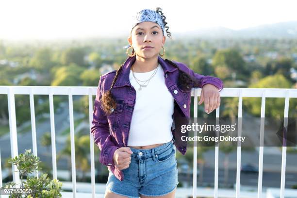 Baby Kaely attends the Bianca And Chiara D'Ambrosio Celebrate Their 13th Birthday Party at The Beverly Hilton Hotel on June 3, 2018 in Beverly Hills,...