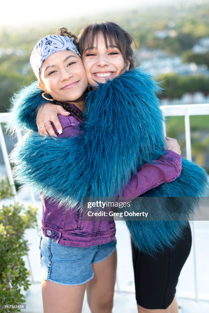 Baby Kaely and Angelic Montero attends the Bianca And Chiara... News