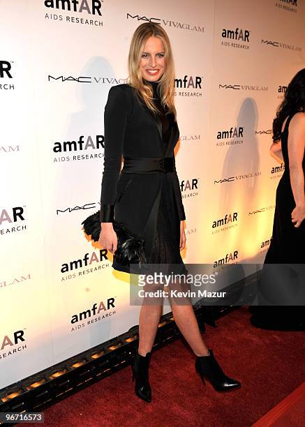 Karolina Kurkova attends the amfAR New York Gala co-sponsored by M.A.C Cosmetics at Cipriani 42nd Street on February 10, 2010 in New York City.