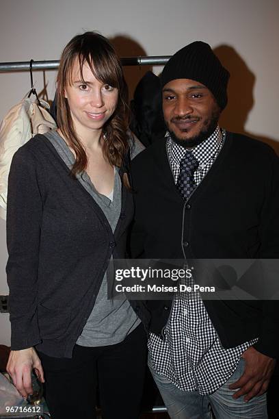 Leanne Marshall and Stanley Carr Jr attends Leanne Marshall Fall 2010 during Mercedes-Benz Fashion Week at The Union Square Ballroom on February 14,...