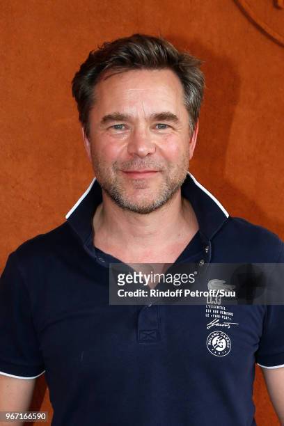Actor Guillaume de Tonquedec attends the 2018 French Open - Day Nine at Roland Garros on June 4, 2018 in Paris, France.