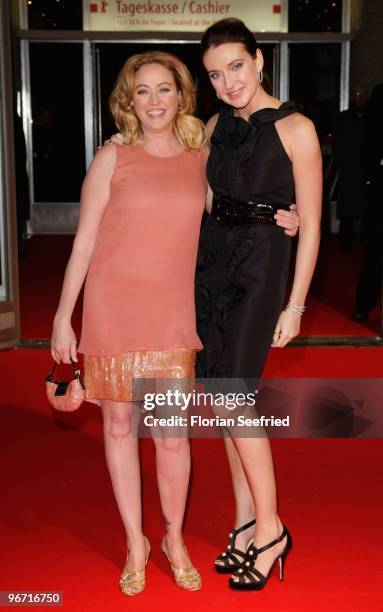 Actressess Virginia Madsen and Anna Anissimova attends the Father Of Invention Premiere during day ive of the 60th Berlin International Film Festival...
