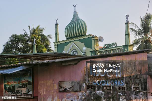 Newly built mosque in the small town of Manipay in Northern Sri Lanka.